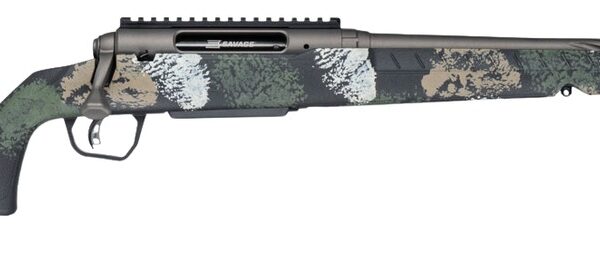 Savage Arms 33280 Axis 2 Pro 270 Win 4+1 20″ Gun Metal Bronze Cerakote Spiral Fluted Threaded Barrel & Receiver w/Picatinny Rail, Forest SP Camo Fixed w/Pistol Grip Synthetic Stock, Right Hand