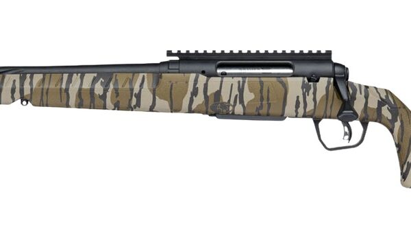 Savage Arms 33318 Axis 2 Pro 6.5 Creedmoor 4+1 20″ Black Cerakote Carbon Steel Spiral Fluted Threaded Barrel & Receiver w/Picatinny Rail, Mossy Oak Original Bottomland Fixed w/Pistol Grip Synthetic St