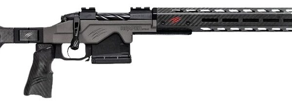 Fierce Firearms REPHT7PRC22TU Reaper H-Tac 2.0 7mm PRC 3+1 22″ Carbon Fiber Match Grade Threaded Barrel, Tungsten Cerakote Receiver w/Picatinny Rail, M-LOK/ARCA Rail Handguard, Carbon Matrix Push Butt