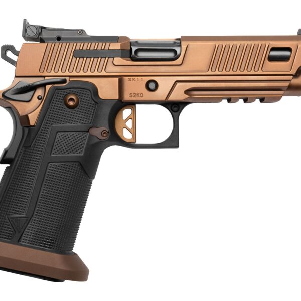 CNC Firearms CNC2K11ROGUE Kimber 2K11 Rogue w/Optic Limited Edition 9mm Luger 20+1 5″ Black DLC Barrel, Custom Copper PVD Stainless Steel Lightening Cut/Optic Ready Slide & Frame w/Picatinny Rail, Cus