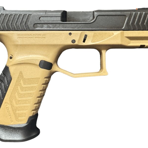 Derya Firearms DY9.BROTSS.US DY9  9mm Luger 15+1 4.02″ Black Nitride Stainless Steel Optic Cut Slide, ODG Brown Polymer Frame w/Picatinny Rail, Interchangeable Backstrap Grip