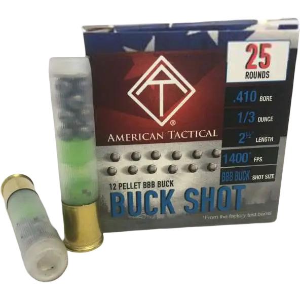 ATI BBB Buck Shotshell 410ga 2-1/2″ 1/3oz 1400fps 12 plts 25/ct