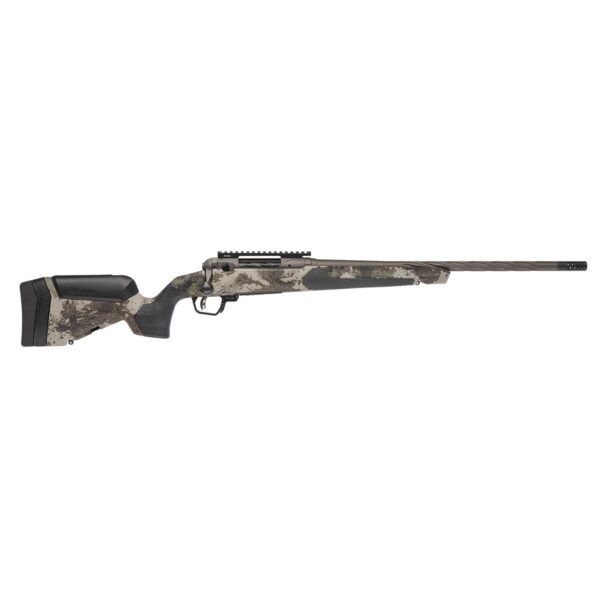 Savage 110 Core Hunter Pro Woodland Rifle 300 Win Mag 3rd Capacity 22″ Fluted Threaded Barrel w/Muzzlebrake Savage Woodland Stock