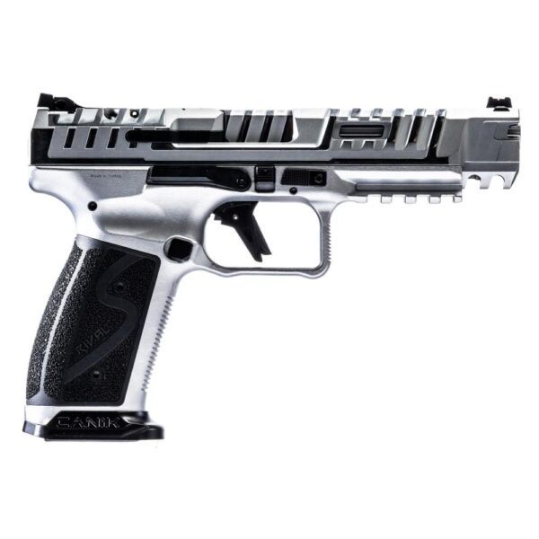 DEMO Canik SFx Rival-S Chrome Handgun 9mm Luger 18rd Magazine 5″ Barrel Silver