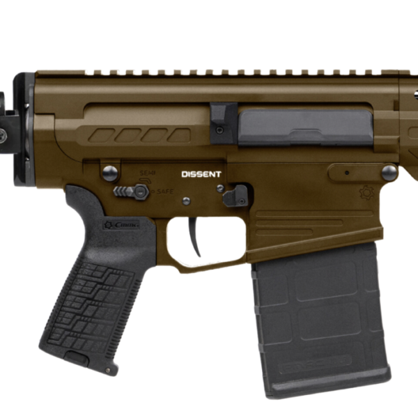 CMMG DISSENT MK3 8.6 BLACK OUT PISTOL 12.5″ MIDNIGHT BRONZE W/ SB TACT FS1913A FLD BRACE