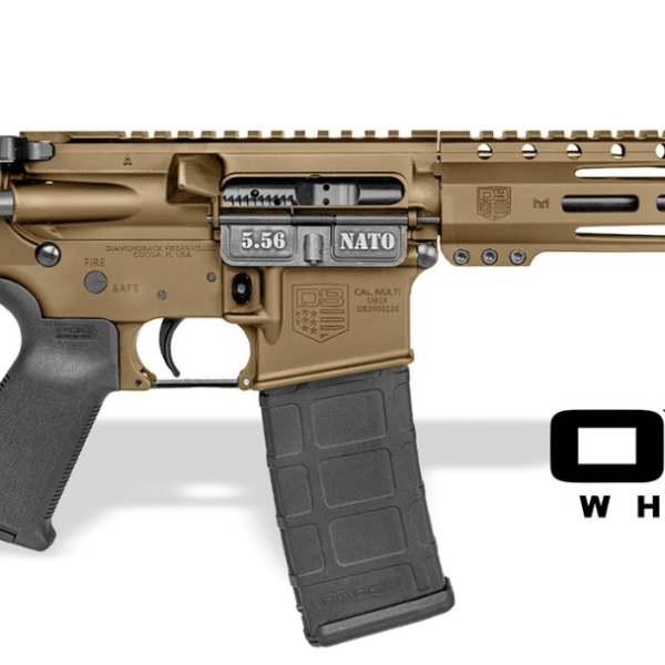 DIAMONDBACK DB15 5.56 10″ PSTL BRNT/BRZ  W/SBA3 BRACE 30RD MAG ORION EXCLUSIVE