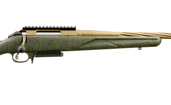 RUGER AMERICAN G2 PRED RFL 6MM CM 22″ T.B. SPIRAL BBL, GRN SPLTR,BRNT BRNZ 3RD
