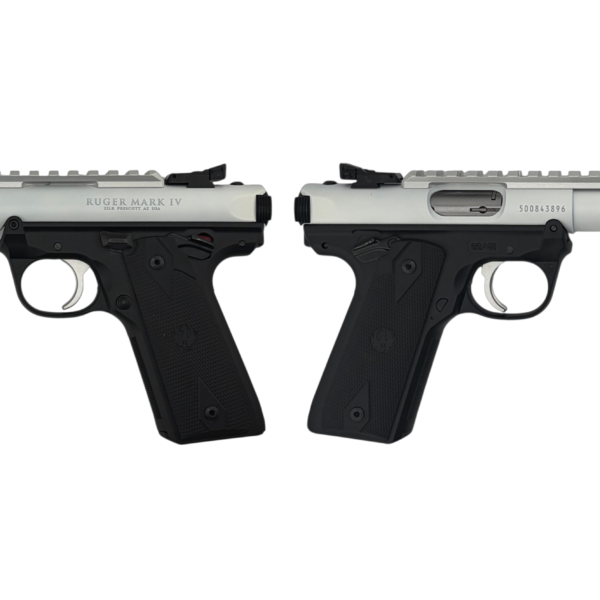 RUGER MARK IV 22/45 22LR PISTOL 4.4″ T.B. WHITE 2-10RD MAGS